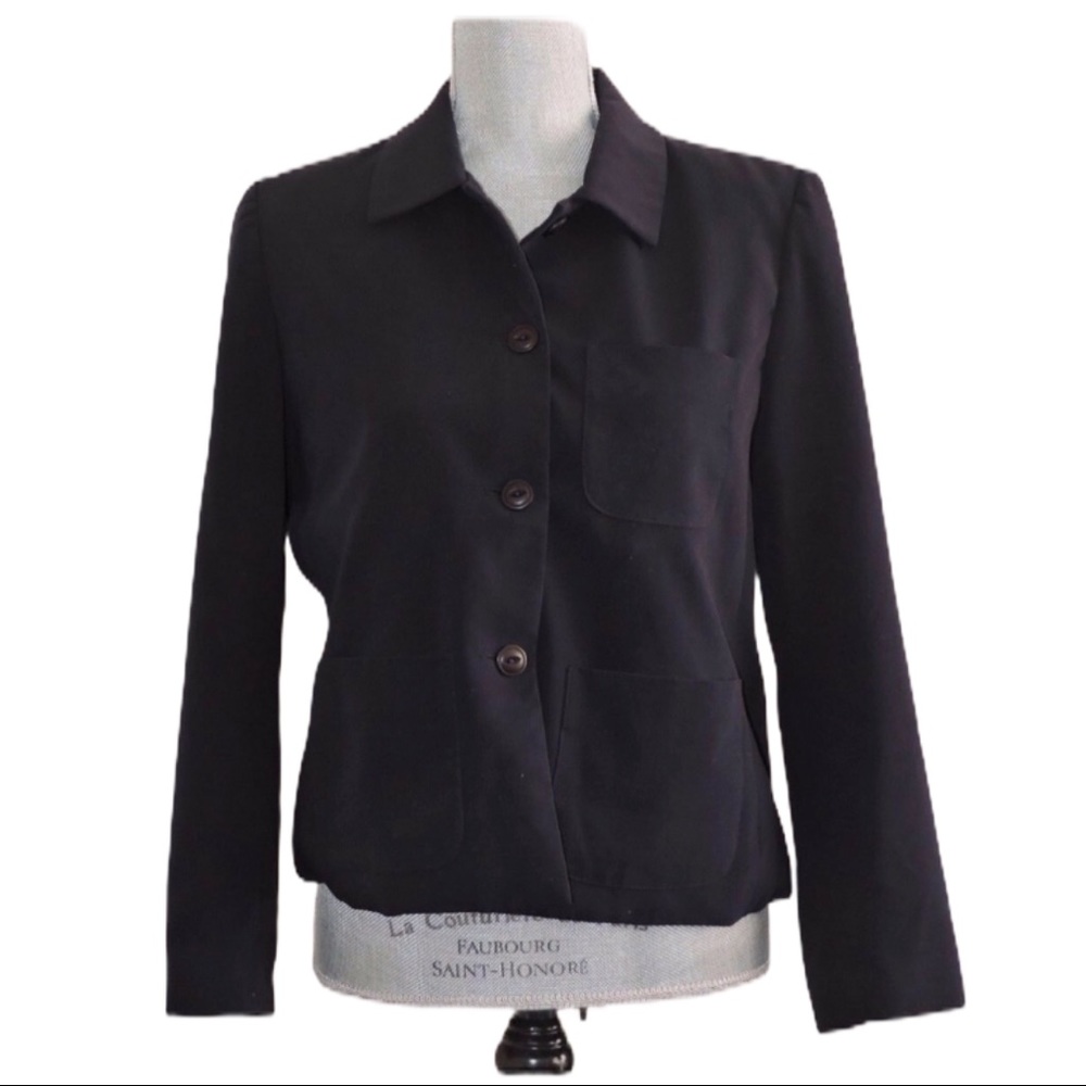TravelSmith Navy Blue Blazer Top 8P